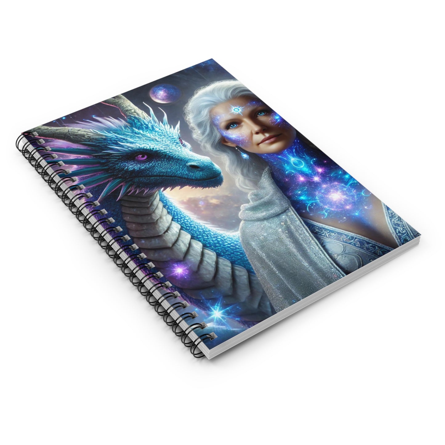 Lemurian Star Mother & Dragon Spiral Notebook