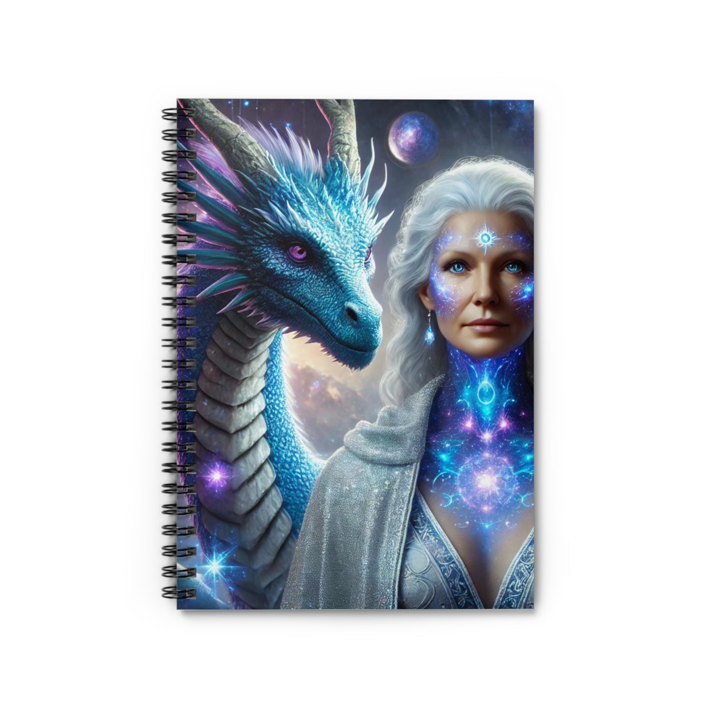 Lemurian Star Mother & Dragon Spiral Notebook