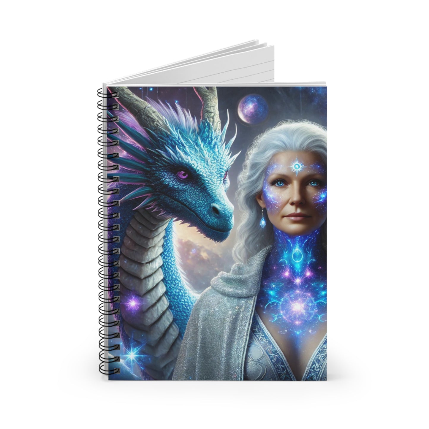 Lemurian Star Mother & Dragon Spiral Notebook