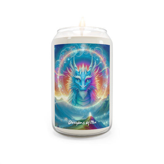 Lemurian Dragon Candle, Magical Gifts for Dragon Lovers, burns 70-80 hrs