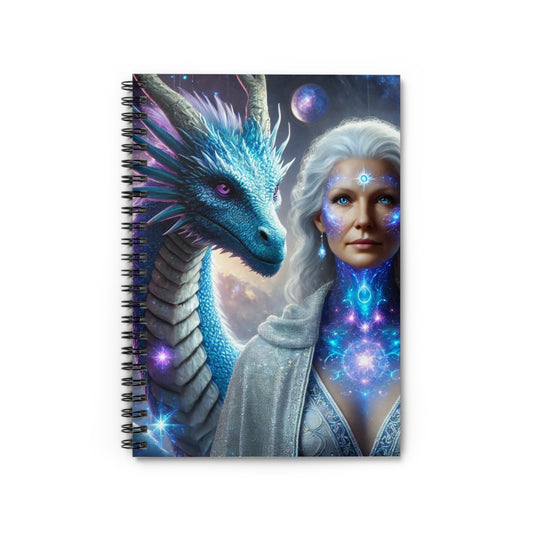 Lemurian Star Mother & Dragon Spiral Notebook