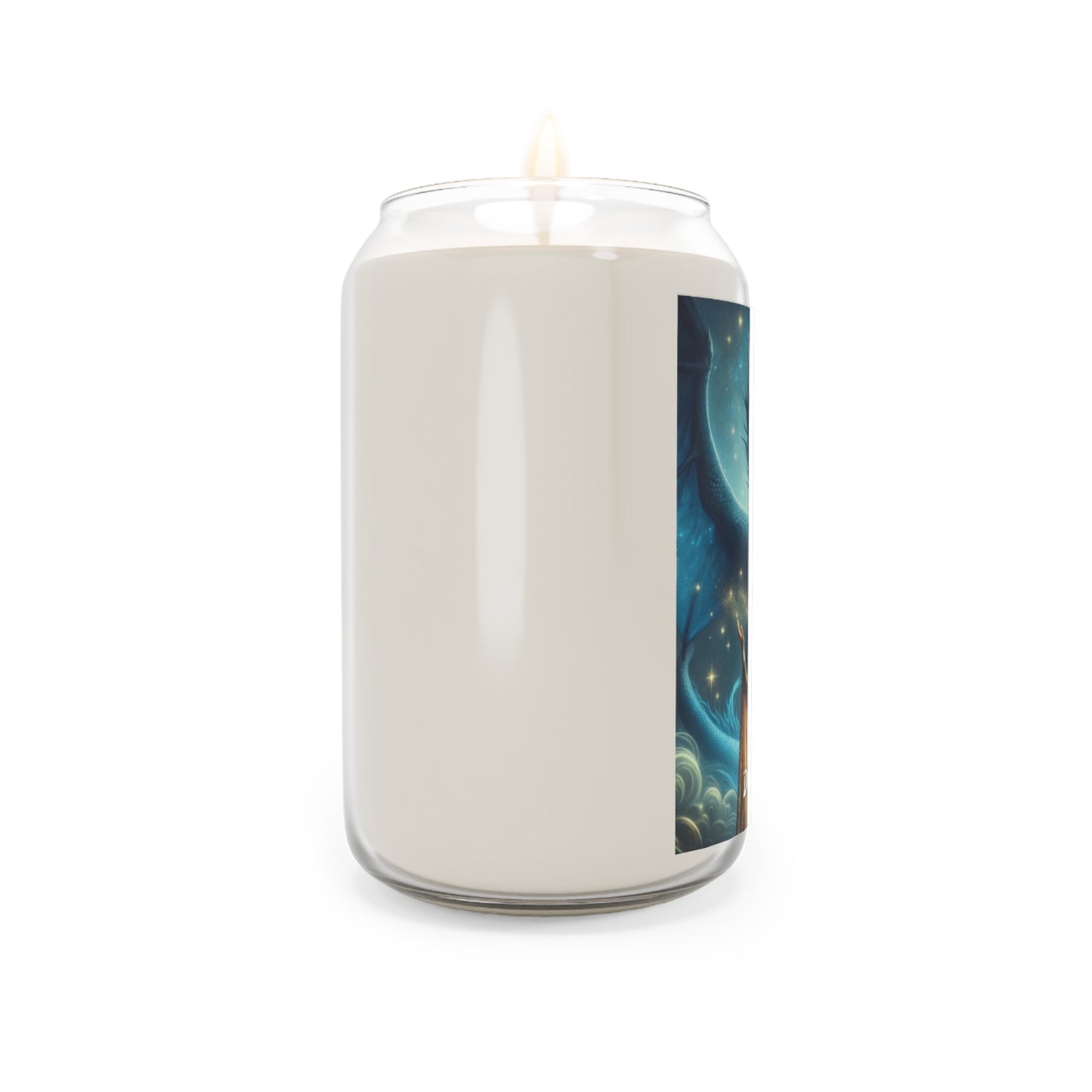 Mystical Lemurian Dragon Candle, Gifts for Magic Lovers, burns 70-80 hrs